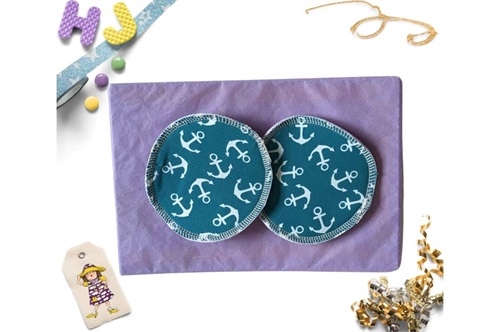 Click to order  Breast Pads Teal Anchors now